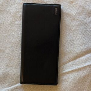 Tumi Black Leather Long Wallet